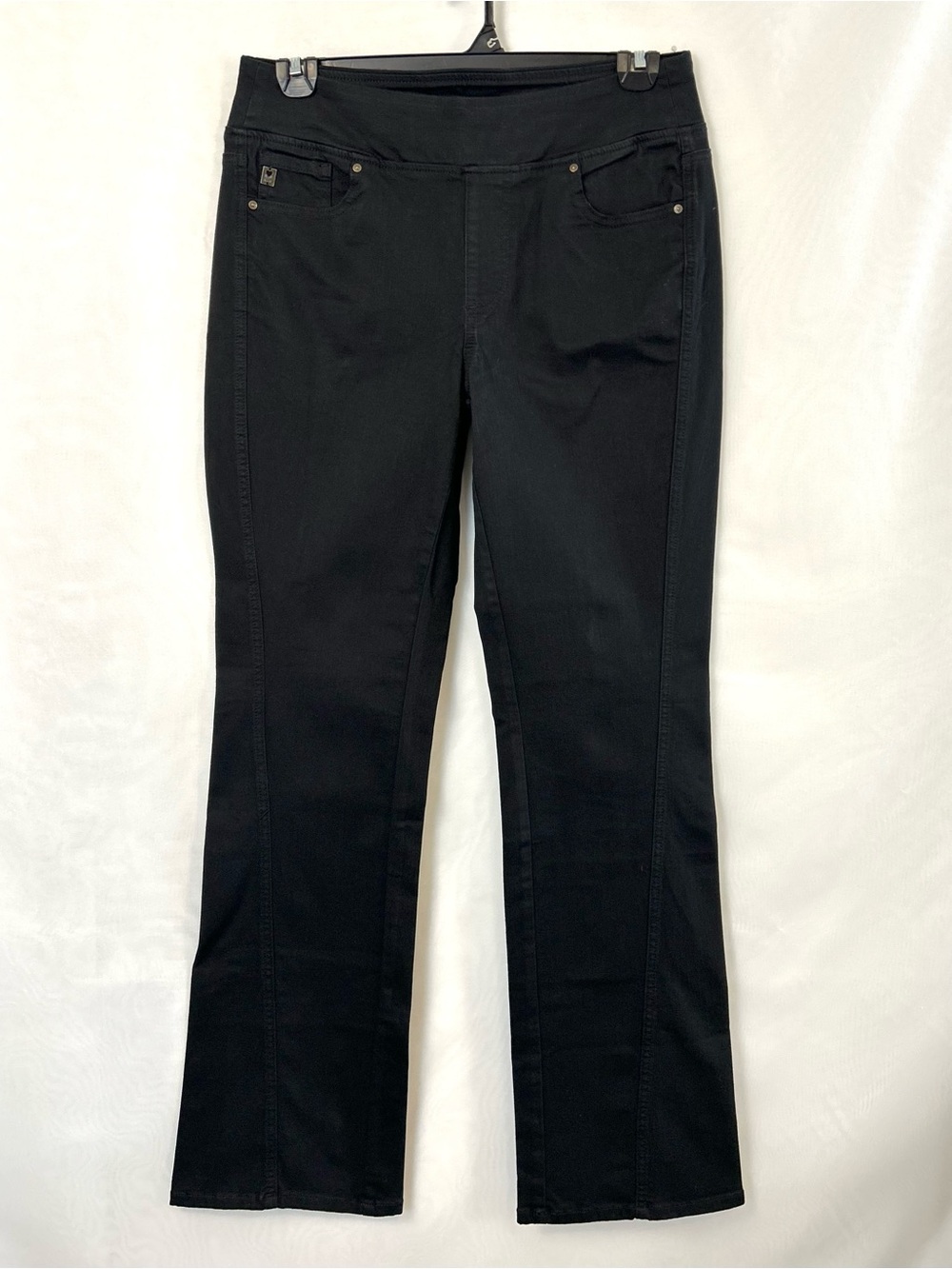 New QVC Belle by Kim Gravel Primabelle Twill Forward Boot Cut Jean / 14 Tall
